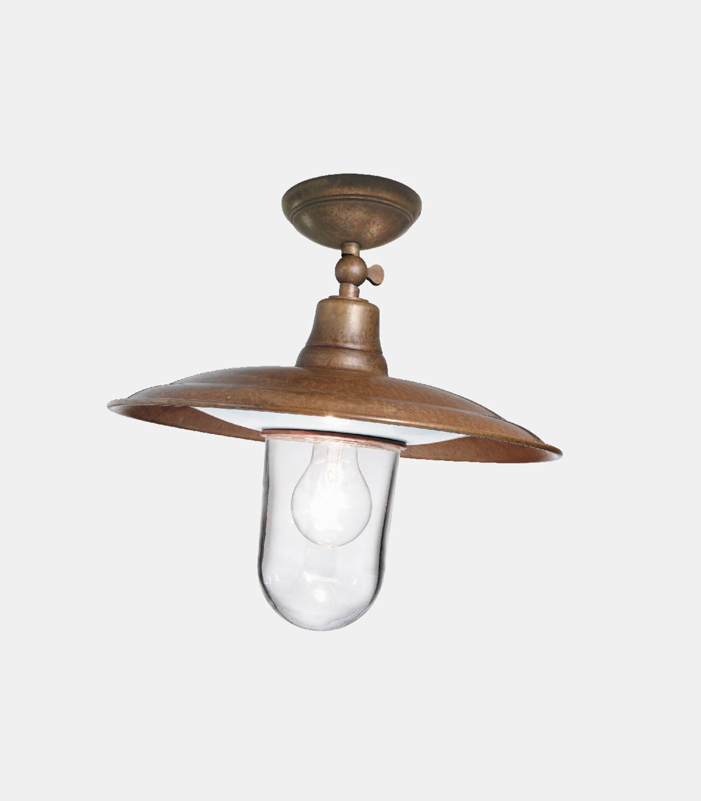 Copper outdoor shop ceiling light