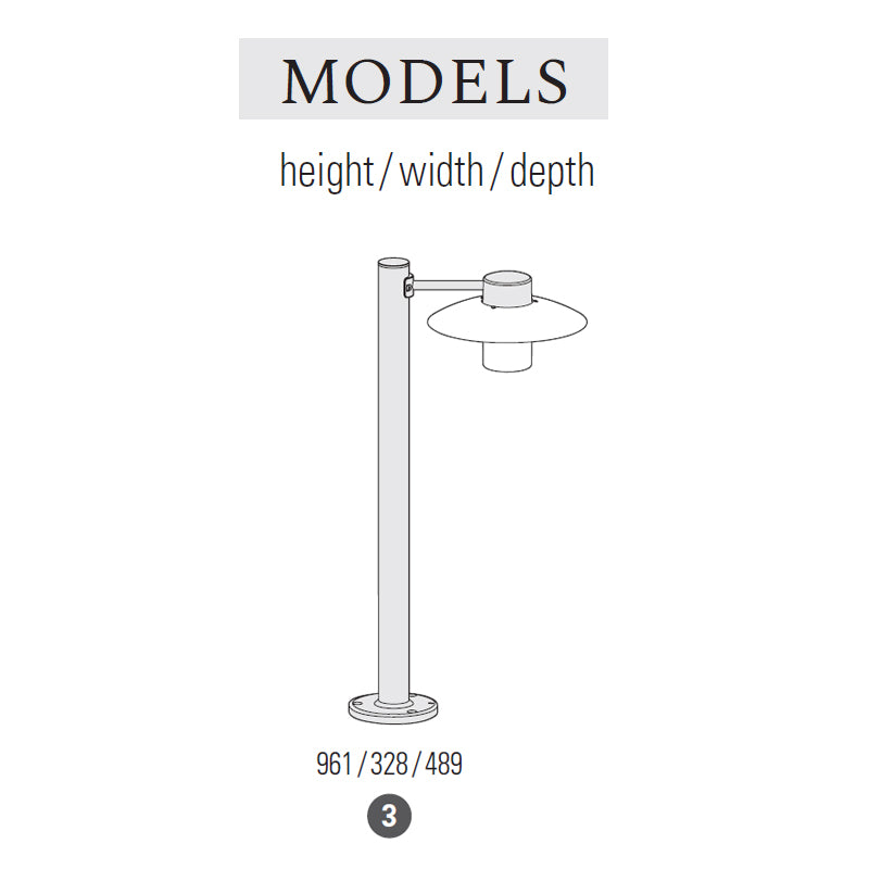 Aubanne Model 3 Bollard Light