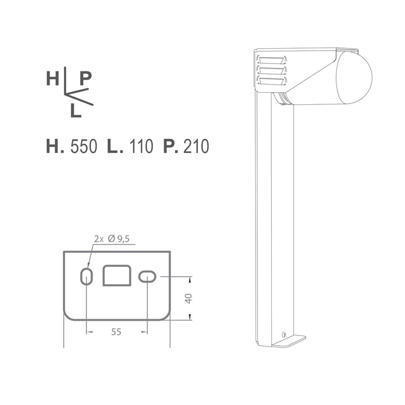 RP195 Model 2 Bollard Light