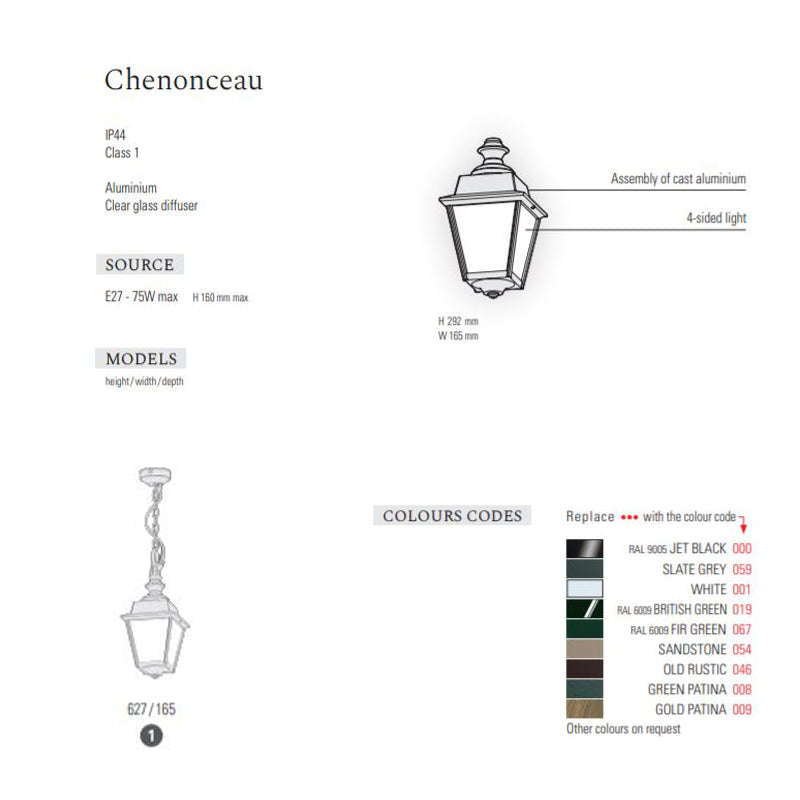 Chenonceau Pendant