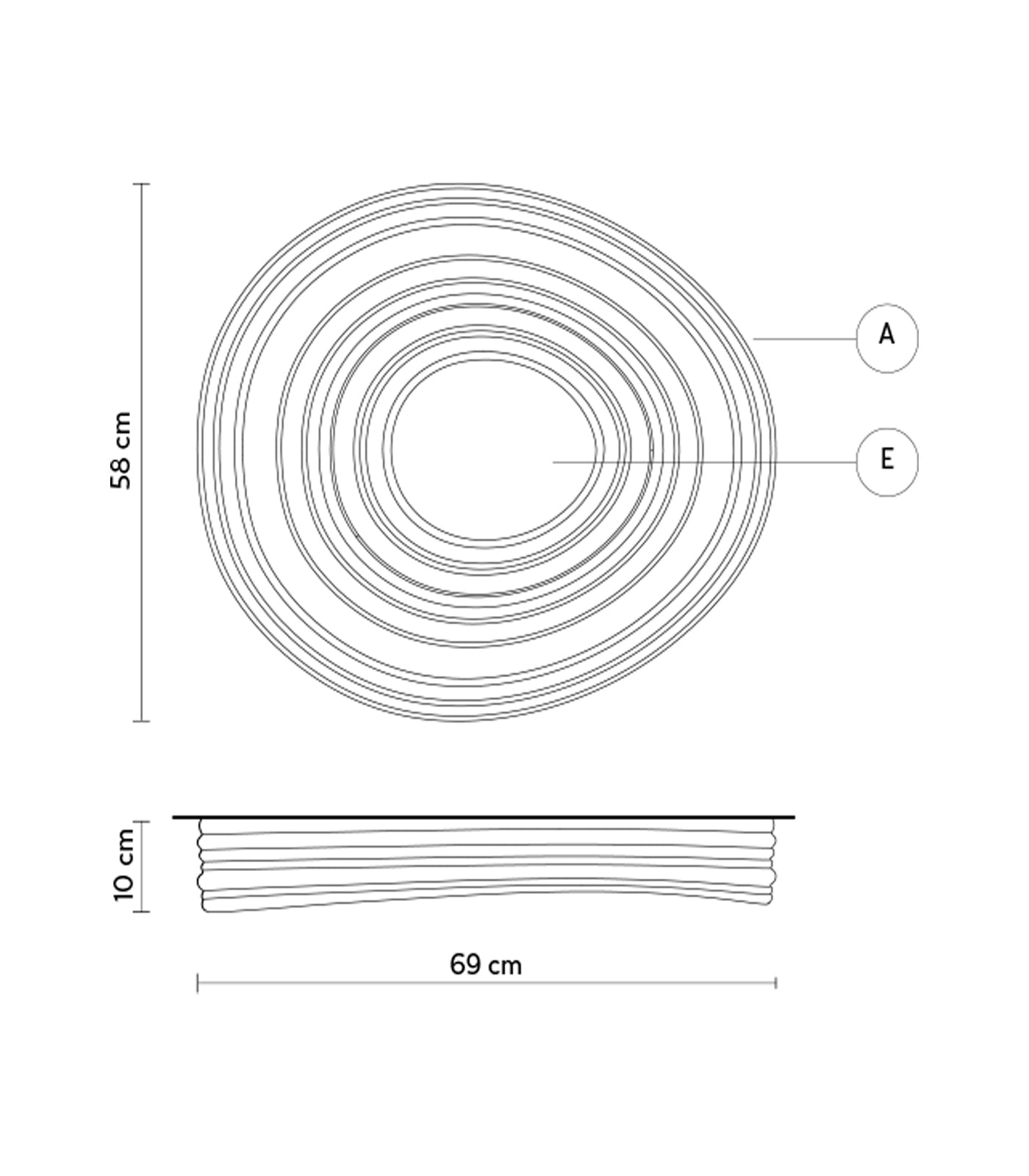 R.O.M.A Ceiling Light