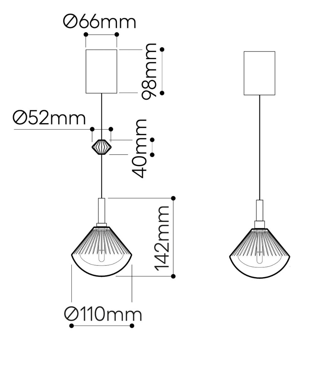 Stellar Dust Pendant Light Simple