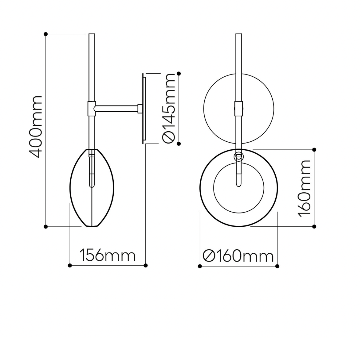 Lens Wall Light